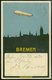 ZEPPELINPOST 6Ia BRIEF, 1912, Luftschiff Hansa, Bordpoststempel Und Bordstempel Vom 6.10.12 Von Der Fahrt Von Hamburg Na - Poste Aérienne & Zeppelin