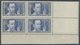 FRANKREICH 336-39 VB **, 1936, Notleidende Geistesarbeiter In Eckrandviererblocks Mit Leerfeldern, Postfrisch, Pracht, M - Other & Unclassified