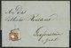 ÖSTERREICH 14II BRIEF, 1859, 10 Kr. Braun, Type II, Auf Brief Der österreichischen Versicherungsanstalt Mit R4 PRAG An D - Usati