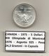 Canada - 1975 - 5 Dollari - XXI^ Olimpiadi Di Montreal Del 1976- Argento 925 - Peso 24,3 Grammi - In Capsula - (MW1161) - Canada