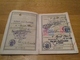 1951 Germany Reisepass Passport Reisepass - Visas: France, Belgium, Denmark Border Stamps - Revenues - Historical Documents