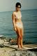 Photo Couleur Originale Plage & Maillot De Bain Pour Pin-up Sexy En Bikini & Lunettes De Soleil Vers 1960 - Pin-Ups