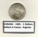 Canada - 1965 - 1 Dollaro - Indiani In Canoa - Argento - (MW1181) - Canada