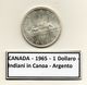 Canada - 1965 - 1 Dollaro - Indiani In Canoa - Argento - (MW1183) - Canada