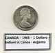 Canada - 1965 - 1 Dollaro - Indiani In Canoa - Argento - (MW1185) - Canada