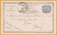 1905 - CP Repiquée De Port Said, Egypte, Poste Française, Vers Toulon, France - 5 C.type Blanc - Cad Arrivée - Covers & Documents