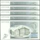 TWN - ESTONIA 70a - 2 Krooni 1992 DEALERS LOT X 5 - Prefix AC UNC - Estonia