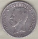 Sweden . 1 Krona 1918. Gustaf V. Argent. KM# 786.1 - Suède