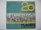 Germany DDR: 20 Jahre PLAUEN Stadt U. Land 1969, Brochure 96 Pages, Photos History Buildings Industry Sport Politics Etc - Otros & Sin Clasificación