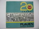 Germany DDR: 20 Jahre PLAUEN Stadt U. Land 1969, Brochure 96 Pages, Photos History Buildings Industry Sport Politics Etc - Other & Unclassified