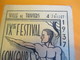 Livret Programme/ Ville De THIVIERS/ IXmeFestival / Concours De Gymnastique/ La Thiberienne/Dordogne/1937     PROG159 - Programs