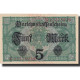 Allemagne, 5 Mark, 1917, KM:56a, 1917-08-01, SPL - 5 Mark