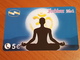 5 Euro Indian Nr. 1 - Yoga Woman -  Little Printed  -   Used Condition - [2] Prepaid