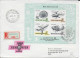 1967 - HONGRIE - BLOC AEROFILA Sur ENVELOPPE RECOMMANDEE De BUDAPEST => STUTTGART - FDC