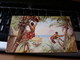 South Pacific Papuans On Coconut Palm Tree Vintage PC - Oceanía