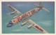 United Airlines Mainliner Cut-away View Of Airplane In Flight, C1940s/50s Vintage Postcard - 1946-....: Ere Moderne