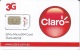 DMR-GSM : CL01 CLARO  3G SIM Y MicroSIM Card V02.02 MINT - Dominicana