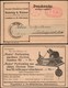 Germany, Infla. Meter Cancellation, METRO Perforating Machine (System Stanbon III) Rowley & Kieser, Frankfurt 14.1.1923. - Cartas & Documentos