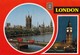 11728-POST CARD LONDON WITH STAMP FROM A PERFIN 15 PENNY - Storia Postale