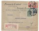 (C02) - AFINSA N°520 X2 + 546+532 - LETTRE RECOMMANDEE PORTO => FRANCE 1935 - BISMOGENOL SYPHILIS - Cartas & Documentos