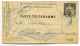 Service Télégraphique   PARIS  1884 / CARTE TELEGRAMME  30c   Utilisation Des Tubes Pneumatiques - 1877-1920: Semi Modern Period