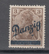 Danzig 1920,Mi 34 Kleiner Innendienst Mit Klischeenagel Unter Dan(Z)ig,postfrisch Mit Falz D2630 - Andere & Zonder Classificatie