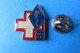 Pin's,CROIX ROUGE, Médical Caducée Serpent, Militaire Suisse, SMSV SSTS - Medical