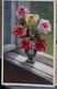 Delcampe - CPA Lot 8x Litho Illustrateur Divers 5x KLEIN BOUQUET ART Rose Roses Dans Vase En Verre Transparent - Verzamelingen & Kavels