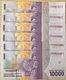 C) INDONESIA BANK NOTE 10,000 RUPIAHS UNC ND 2016 - 6PCS - Indonesia