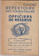 Répertoire  Des Fournisseurs Des Officiers De Réserve. Cinquième Région Militaire. 1947-1948. - Frankrijk