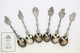 Vintage Set Of 6 Souvenir Silver Spoons - Different German Boats - Otros & Sin Clasificación