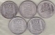 5 Pièces De 10 Francs Turin 1930, 1932 , 1933 (2), 1934 En Argent. - Autres & Non Classés
