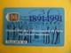 Carte Telephone Telecarte 50U. 100 Ans Observatoire De Paris Heure Nationale Horloge Parlante  Tirage 750 000 Ex 08/1991 - Publicité