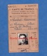 Carte D'identité Ancienne De Travail - SNCF - VILLABE à CORBEIL ESSONNES - 1956 - Albert Charrier - Autres & Non Classés