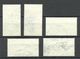 DENMARK THULE 1935/36 Michel 1 - 5 O NB! 25 & 25 öre Stamps Have Thins/Dünne Haftstellen! - Thule