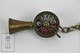 Vintage  Metal Keyring - Nautical Decor Solid Brass Engine Telegraph Keyring - Llaveros