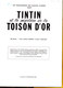 ALBUM FILM TINTIN ET LE MYSTERE DE LA TOISON D'OR ED 1966 - Tintin