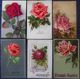 CPA Lot 8x Litho  Illustrateur  EDITION L.P.  A.O.L.  K.F.  B.R.C.  KLEIN . K.G.L. Roses FLEUR ROSE Seule - Collections & Lots