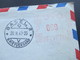 Schweiz 1948 Roter Freistempel! Werbung Centec Handschleifer. Basel Nach Reading USA - Storia Postale