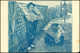 Beleg (1900), Amtliches Feldpostkarten-Formular Der Deutschen Reichspost, Rs. Mit Blauem Holzschnitt Gefangener Chinesen - Altri & Non Classificati