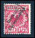 Gest. 10 Pfg., Tadellos Gestempelt, Fotobefund Jäschke-L.BPP.<br/><b>Katalogpreis: 400,-</b> (Michel: 7d) - Altri & Non Classificati