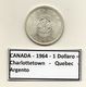Canada - 1964 - 1 Dollaro - Charlottetown - Quebec - Argento - (MW1206) - Canada
