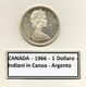 Canada - 1966 - 1 Dollaro - Indiani In Canoa - Argento - (MW1210) - Canada
