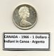 Canada - 1966 - 1 Dollaro - Indiani In Canoa - Argento - (MW1214) - Canada