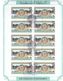 1995 Palestinian Views Overprint Files Complete Sheets 8 Values Special Stamp MNH - Palestine