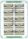 Delcampe - 1995 Palestinian Views Overprint Files Complete Sheets 8 Values Special Stamp MNH - Palestine