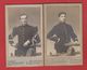 Lot De 2 Photos   -  Soldats Français  -  Atelier A Charpentier  --  Le Creusot - War, Military