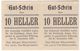 Österreich Austria Notgeld 10 HELLER FS328 HADRES /189M/ - Oesterreich