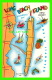 CARTES GÉOGRAPHIQUES - MAP - LONG BEACH ISLAND -, NEW JERSEY -  TRAVEL IN 1988 -  PUB. BY AMERICAN POSTCARD CO - - Cartes Géographiques