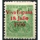 C05711 - Santa Cruz De Tenerife, Sobrecarga Patriótica, "Viva España 18 Julio 1936" [R] Sobre 10c, Edifil 41, * - Emisiones Nacionalistas